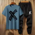 Adventure X Printed Tracksuit for Men – Summer Collection T-Shirt & Trouser Set | Trendy Activewear for Gym, Sports, Outdoor & Casual Wear by Full Circle Clothing