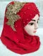 Ladies Fancy Hijab – Turkish Bridal Style Elegant Scarf | Free Size for Formal Occasions