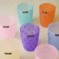 PrettyNeat 350ml Pineapple-Textured Glass Set – Pack of 6 Stylish Drinkware Glasses