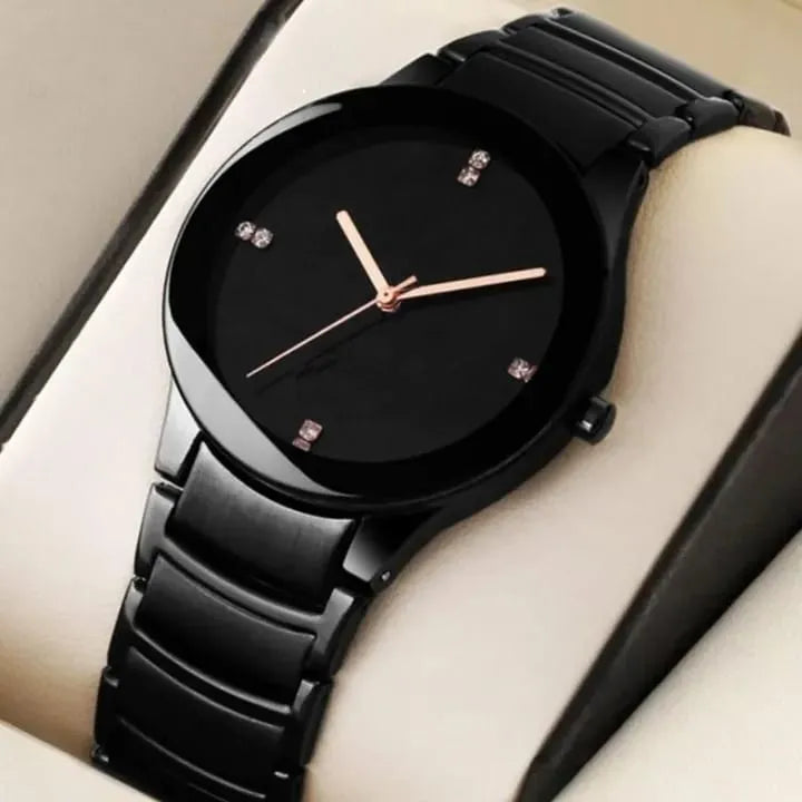 Stainless Steel Wristwatch for Men & Boys | Classic Luxury Timepiece