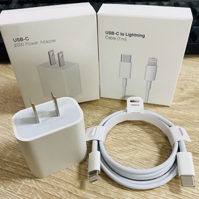 Original 20W iPhone Charger with USB-C to Lightning Cable | 20W Power Adapter | Type-C to Lightning Cable | PD Fast Charging | Compatible with All iPhone Models