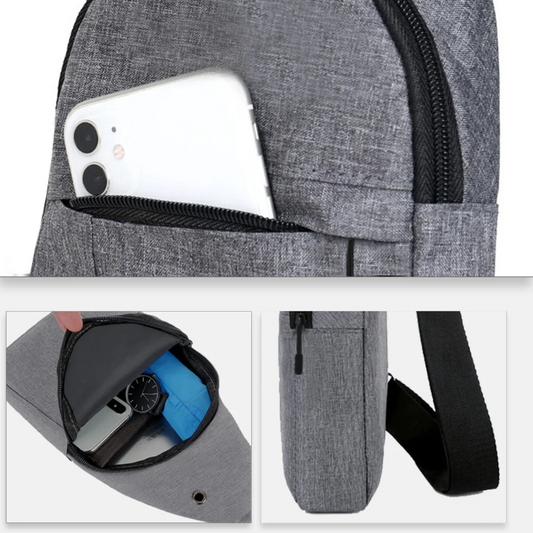 Men's Small Chest Bag – Phone Pocket Crossbody Shoulder Pack, Fanny Pack, Outdoor Gym Neck & Side Handbag