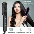 S DEALS 2-in-1 Hair Straightener Brush & Curling Comb – Electric Heated Styler | Anti-Scald Hot Comb for Quick, Safe & Salon-Quality Styling | Travel-Friendly Tool for Women & Girls