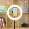 26cm Ring Light with Phone Holder & 3 Color Modes – Ideal for Video, Photography, and Studio Lighting
