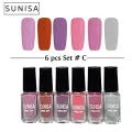 Matte Liquid Peel-Off Nail Polish – Set of 6 Colors