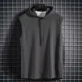 Men’s Summer Muscle Hoodie Vest – Sleeveless Bodybuilding Gym Workout Shirt | High-Quality Hip Hop Fitness Top