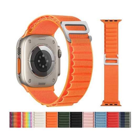 Alpine Loop Band for Apple Watch Series 5–10 & iWatch Ultra – Nylon Strap for 40mm, 41mm, 44mm, 45mm, 49mm Models