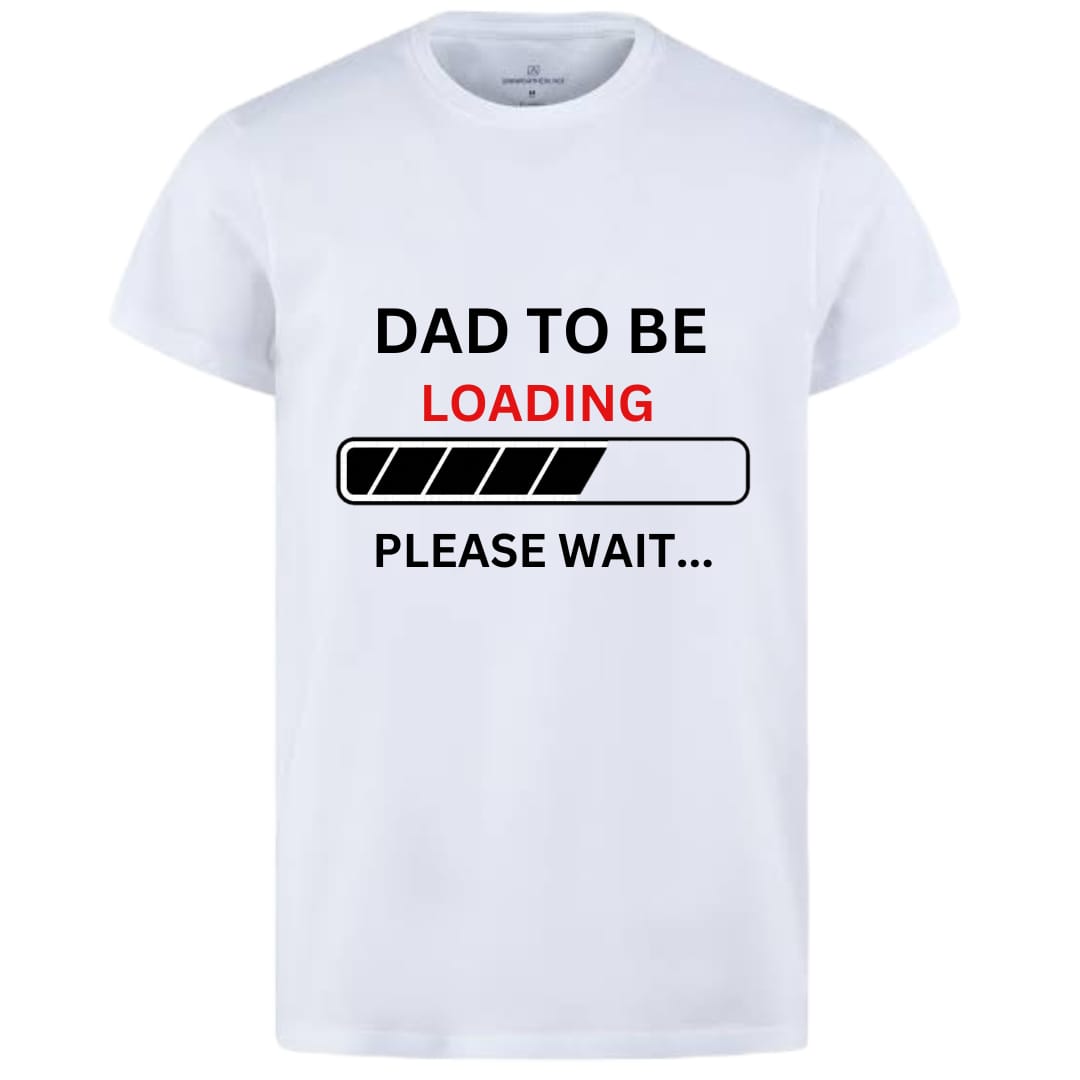 Mom-to-Be & Dad-to-Be Matching White T-Shirts | Key & Heart Design | Premium Quality for Men & Women