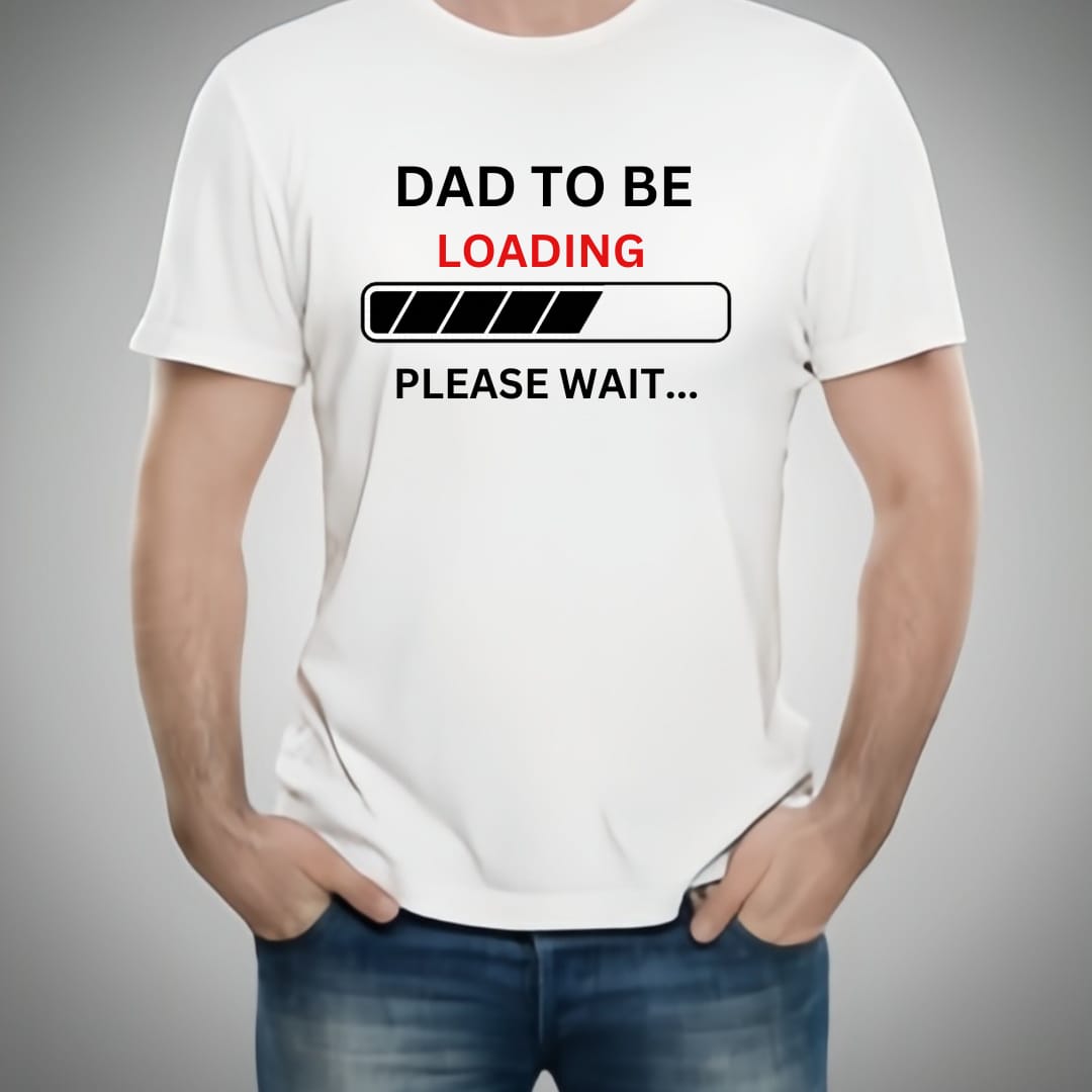 Mom-to-Be & Dad-to-Be Matching White T-Shirts | Key & Heart Design | Premium Quality for Men & Women