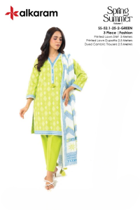 Alkaram Unstitched Lawn – 3-Piece Casual Wear | Summer Collection 2025 Vol. 1 ❤️