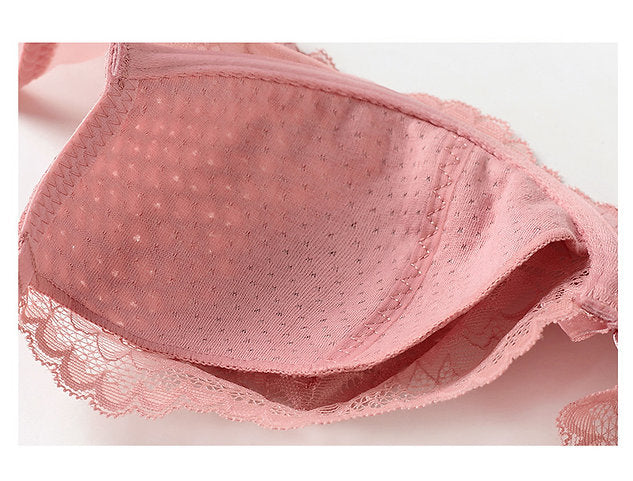 Lace Design Non-Padded Non-Wired Bra