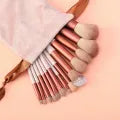 13-Piece Professional Makeup Brush Set – Portable, Soft Brushes for Eyeshadow, Foundation, Blush with Travel Bag