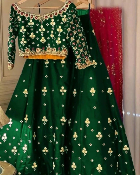 "Trending Summer Panel Style Long Cotton Frock by Dealistaan – Perfect for the Season"