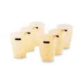 PrettyNeat 350ml Pineapple-Textured Glass Set – Pack of 6 Stylish Drinkware Glasses