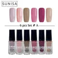 Matte Liquid Peel-Off Nail Polish – Set of 6 Colors