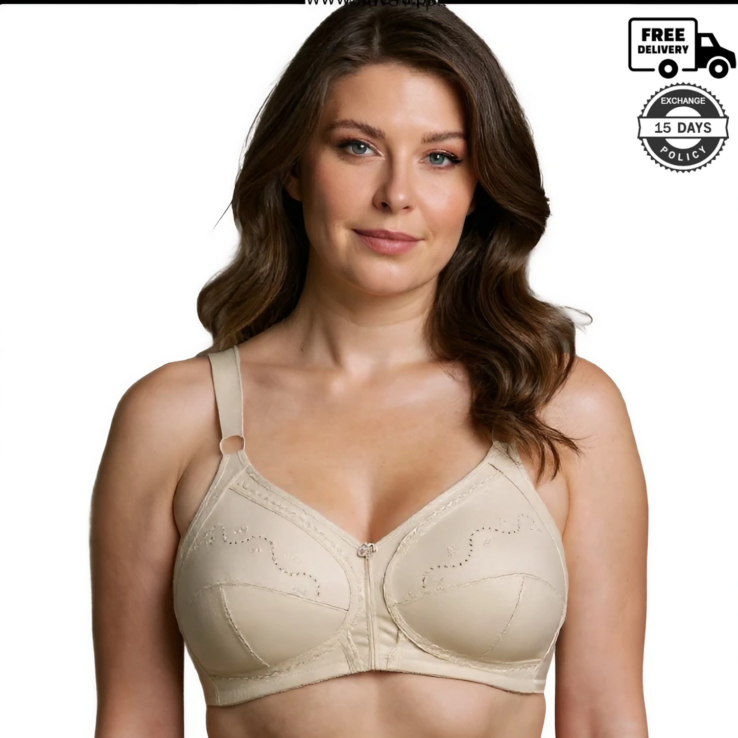Ladies Full Coverage Comfortable Cotton Non-Padded Bra