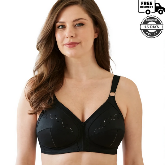 Ladies Full Coverage Comfortable Cotton Non-Padded Bra